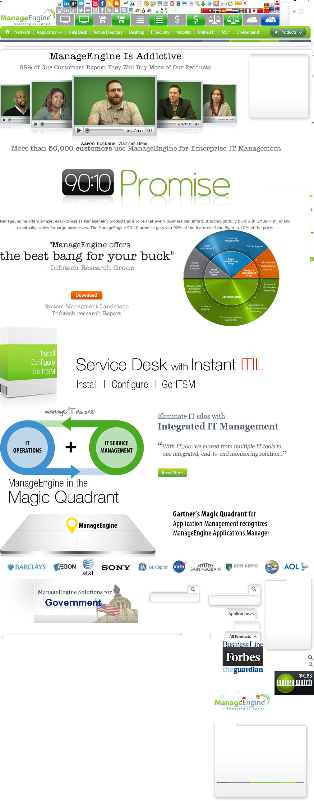 ManageEngine - IT Enterprise Management