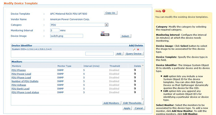 New APC PDU Templates