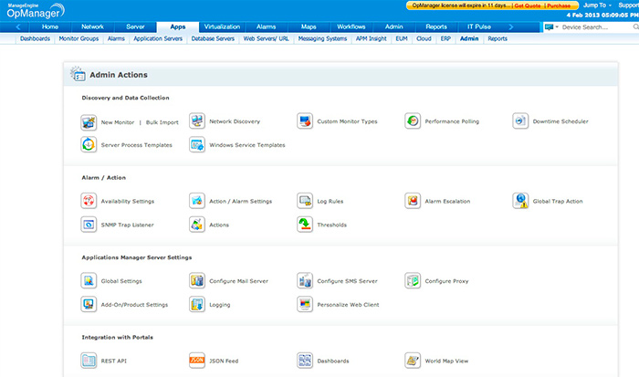 APM Plug-in - Admin View APM Plug-in - Admin View