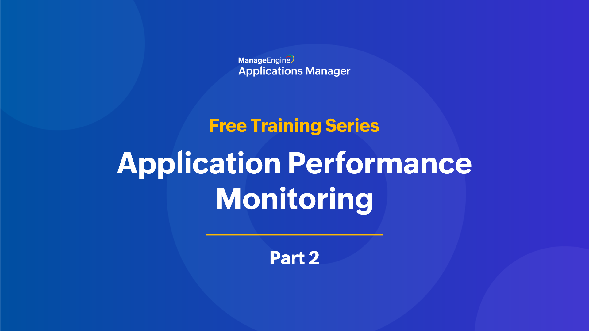 Application performance monitoring