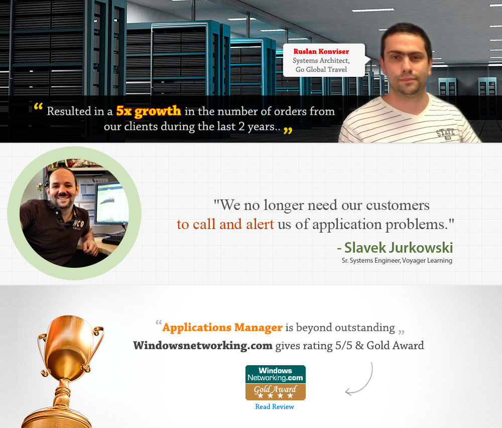 ManageEngine Applications Manager Customer Testimonial