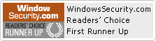 WindowsSecurity.comReaders’ ChoiceFirst Runner Up