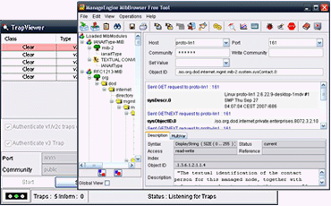 ManageEngine MibBrowser Free Tool software