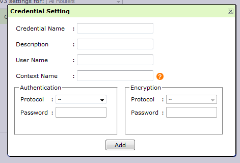 SNMP V3 Configuration