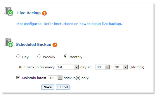 Backup & Disaster Recovery