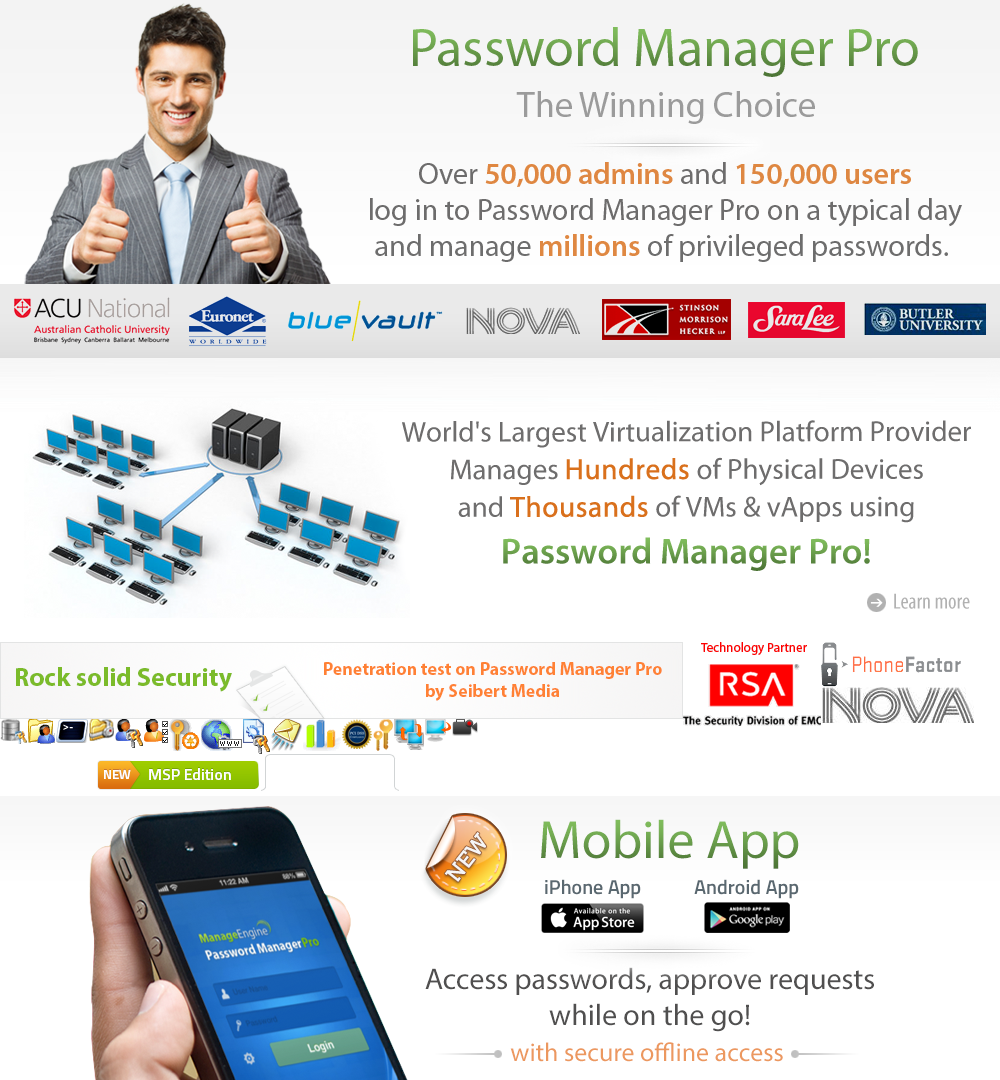 Password Manager Pro - Enterprise Password Management Software