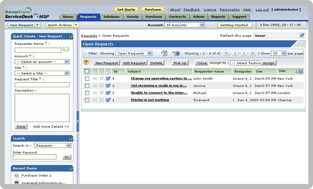 Request Management