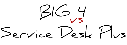Help desk software installation - Big 4 Vs ServiceDesk Plus