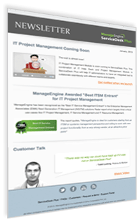 Help Desk Newsletter - January, 2013