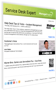 Help Desk Newsletter - January, 2012