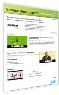 Help Desk Newsletter - july, 2011