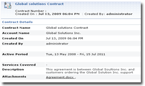 Customer Contract Management