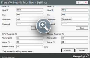 VM Monitoring - ManageEngine Free Tools