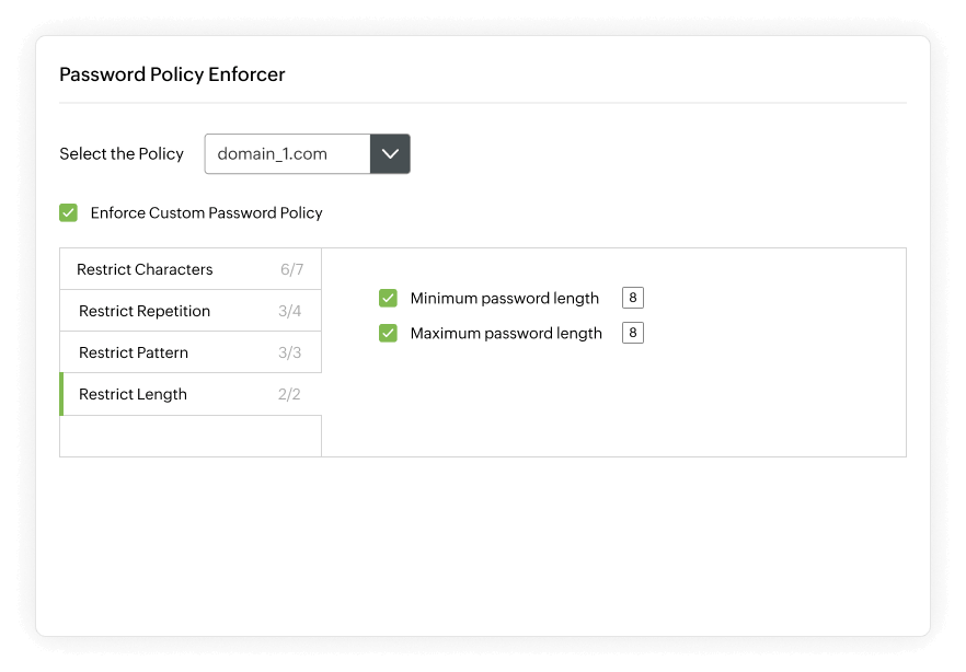 Password policy enforcer