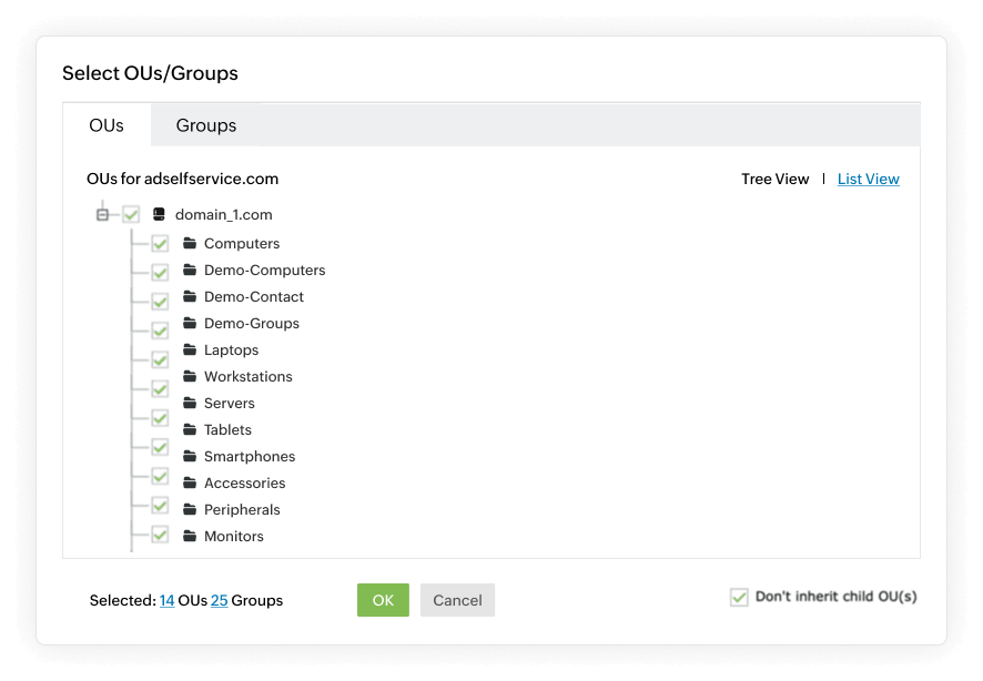 Password policy enforcer