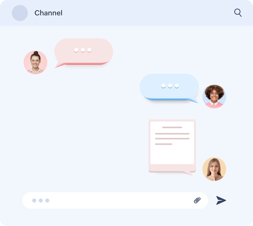 Chat within a channel
