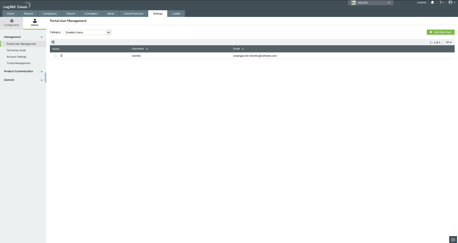 Portal User Management