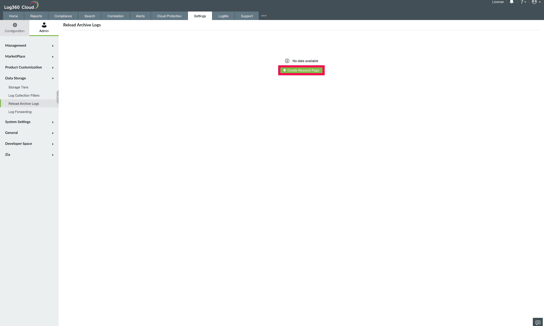 Reload Historical Logs