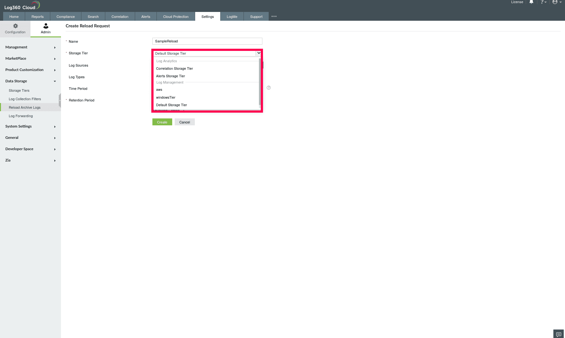 Reload Historical Logs