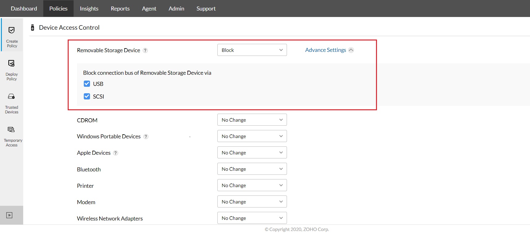 Bad USB security with ManageEngine Device Control Plus