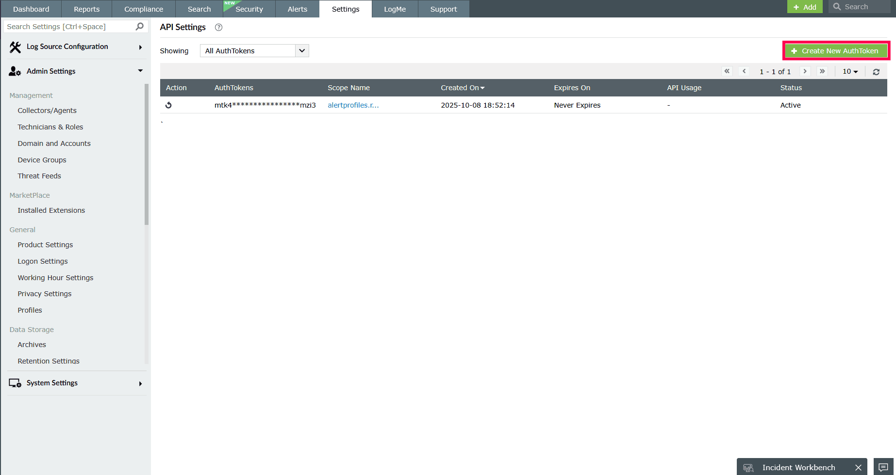 Rest API Settings