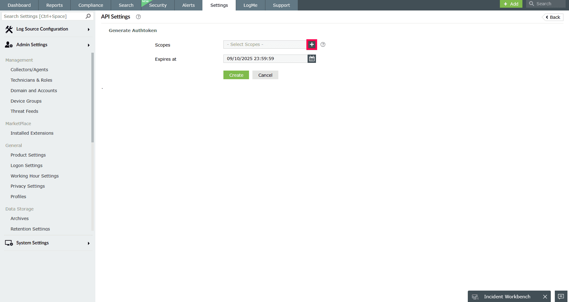 Rest API Settings