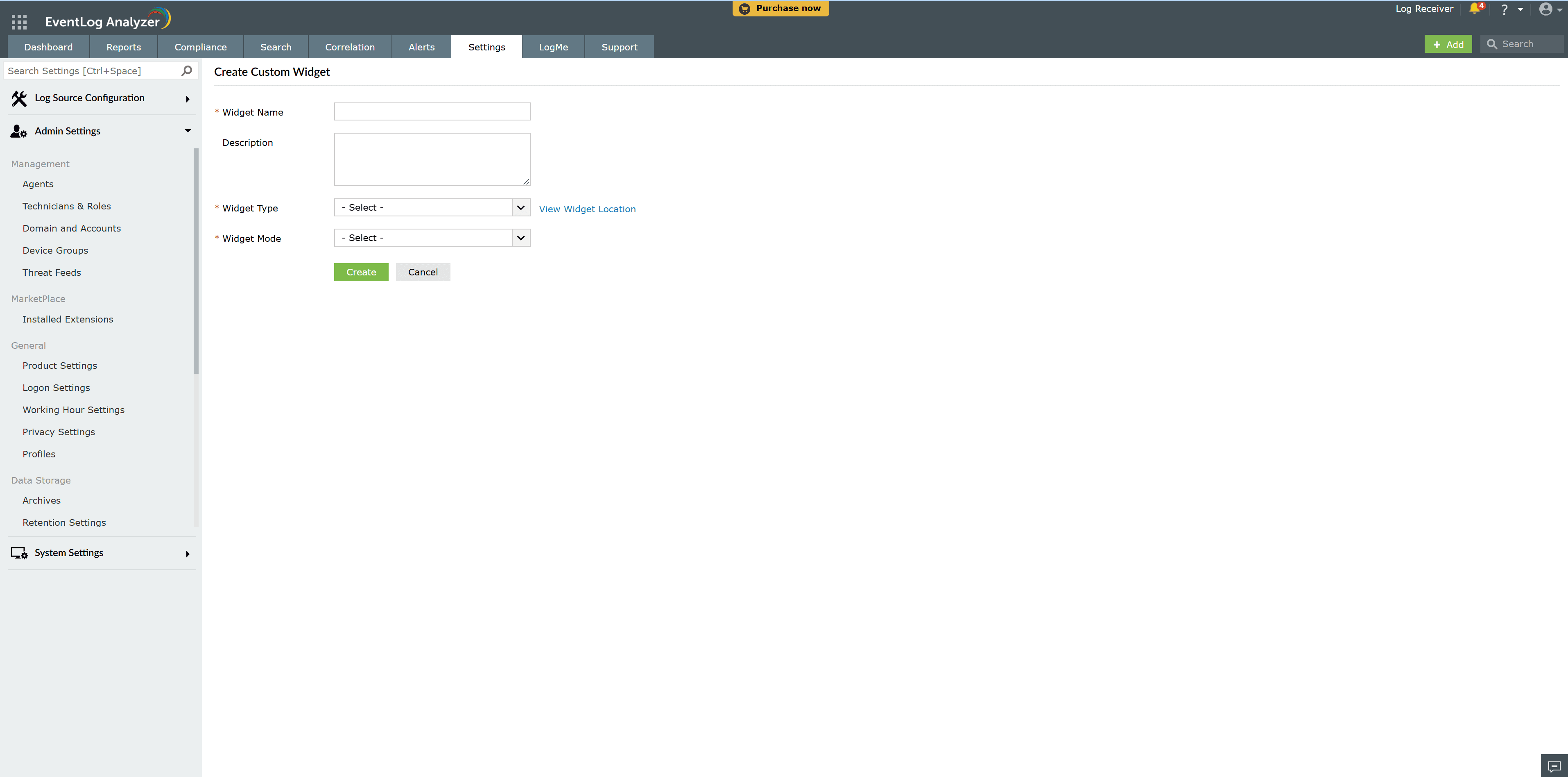 Create a New Widget