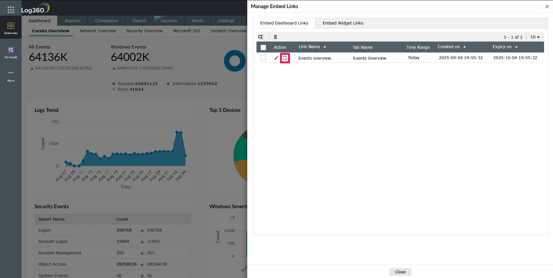Regenerating Embed URL