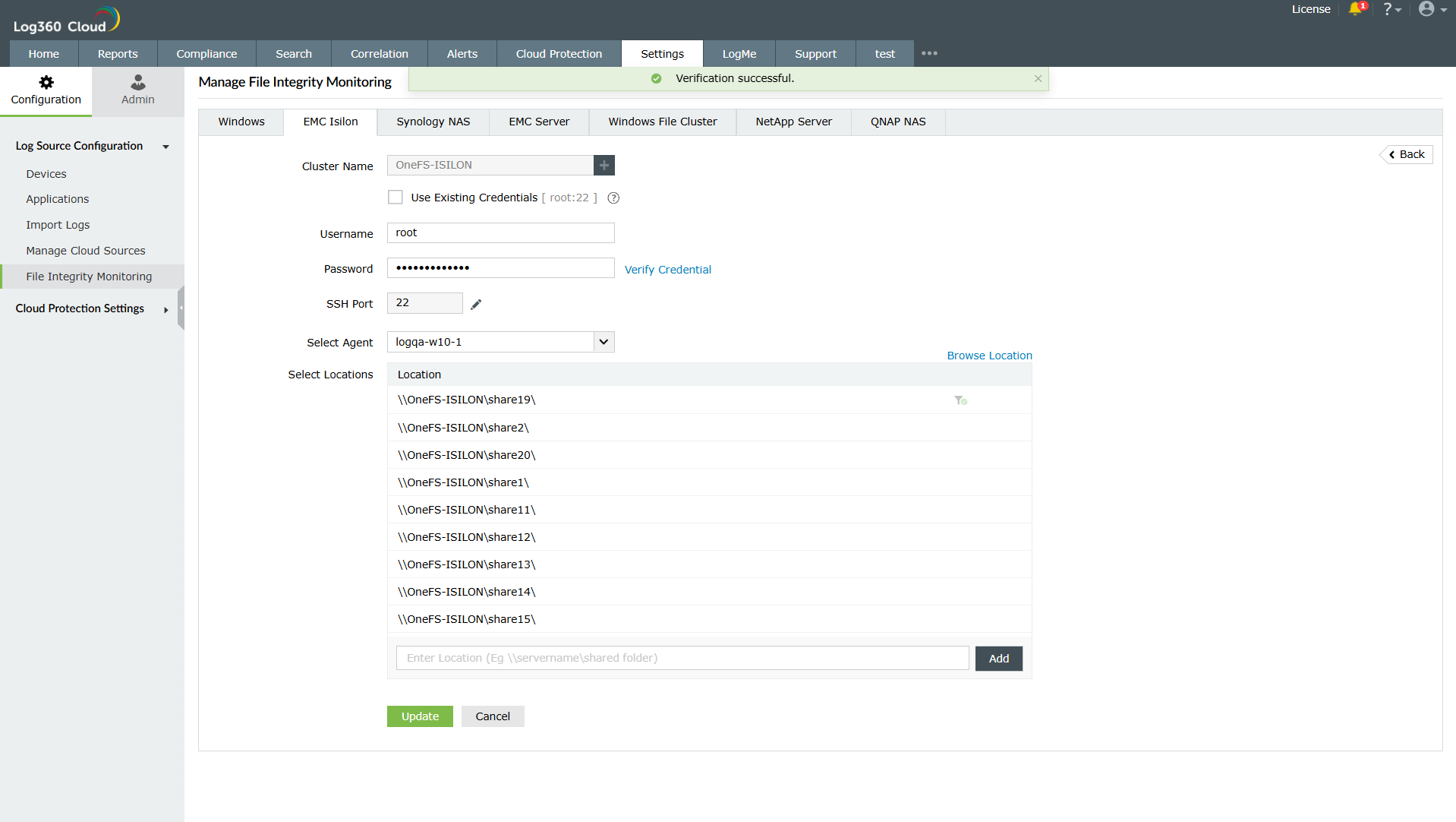 EMC Isilon file monitoring