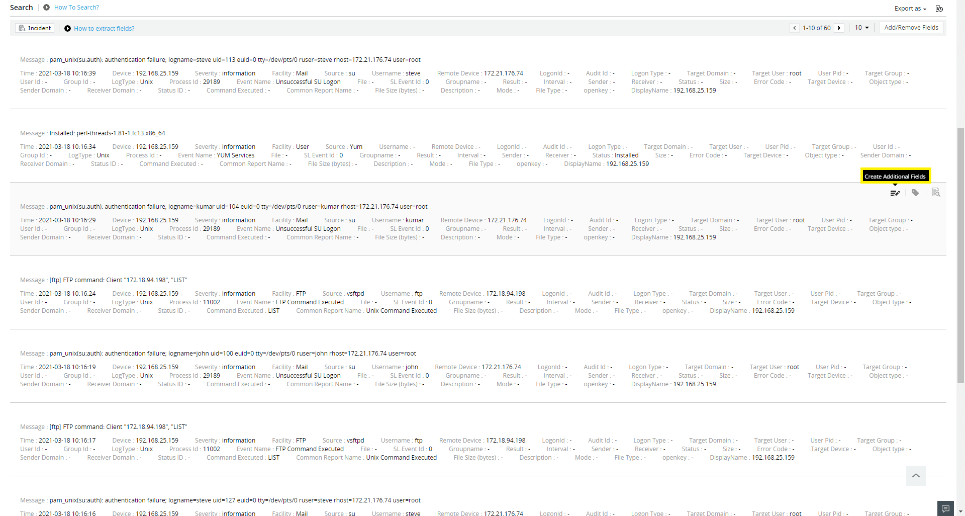Custom Log Parser
