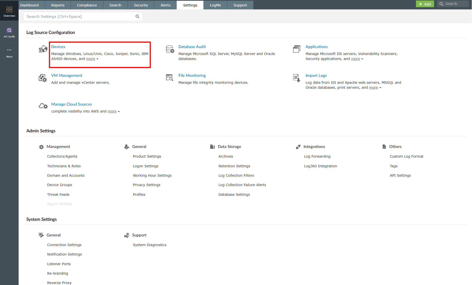 Adding a Syslog port