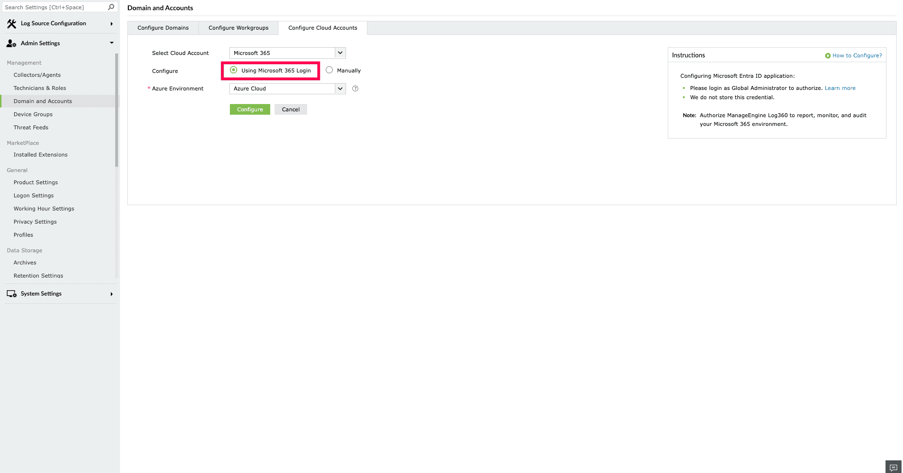 Configuring and Managing