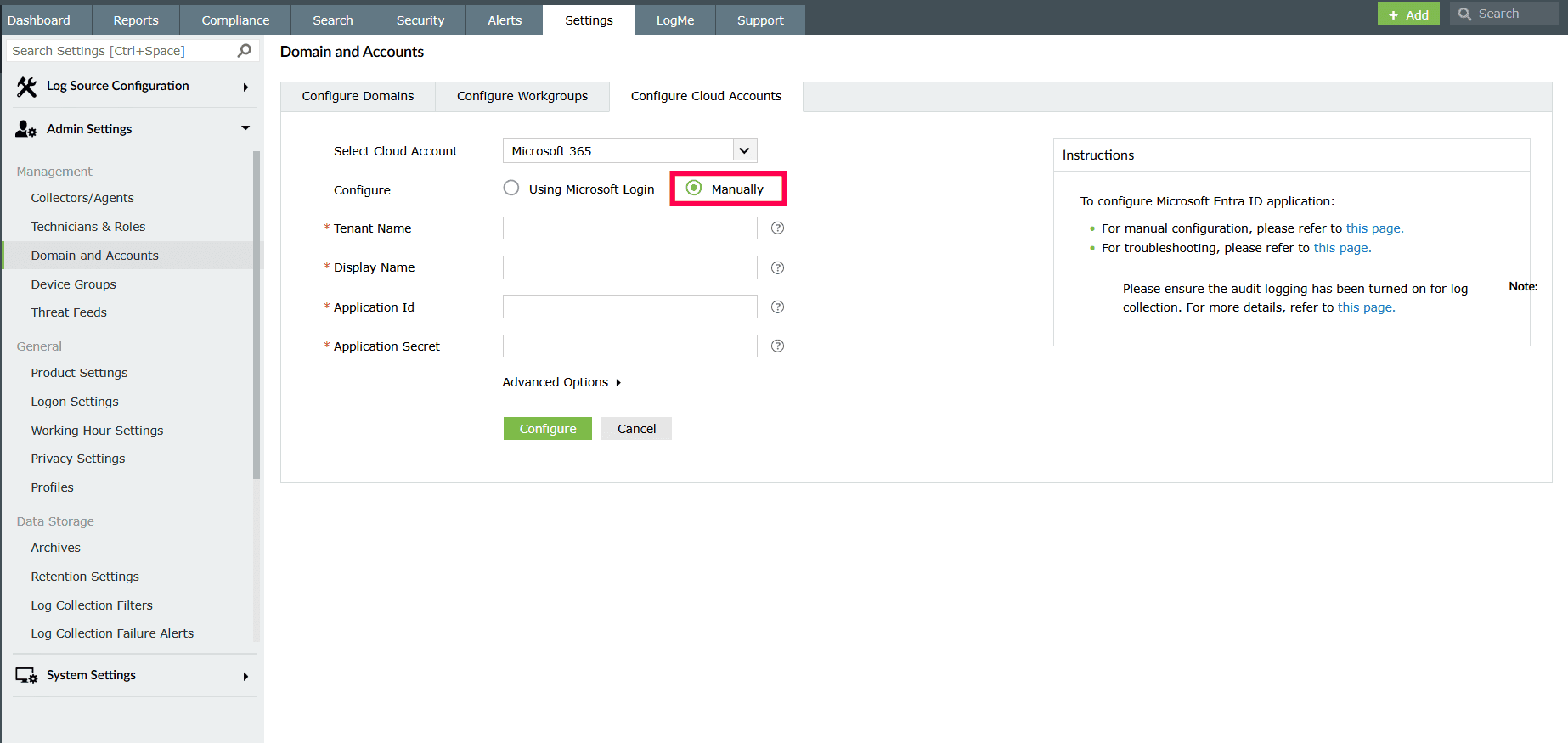 Configuring and Managing