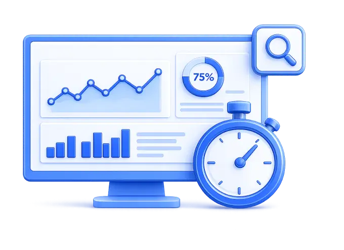 Real-time security analytics dashboard illustration