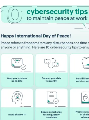 10 cybersecurity tips to maintain peace at work