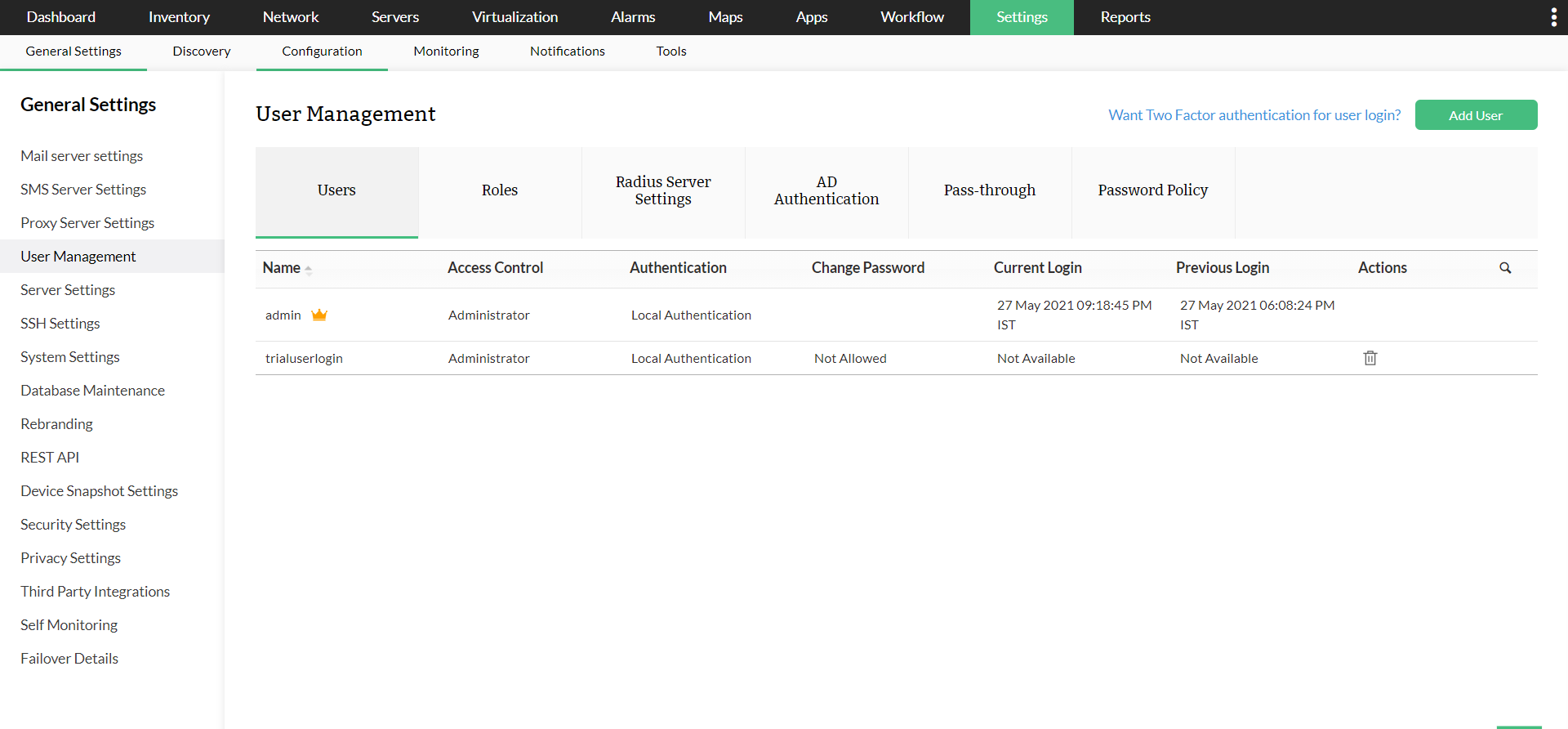 Custom User Roles - ManageEngine OpManager