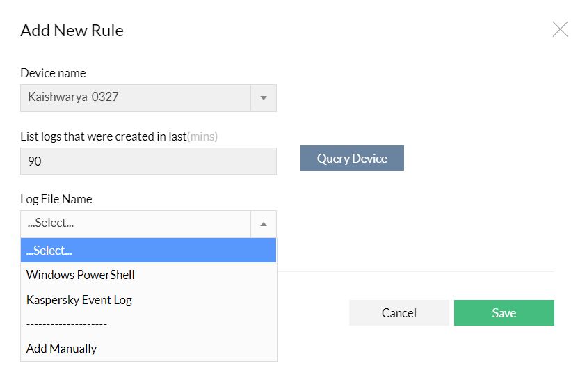 Monitoring Custom Event Logs