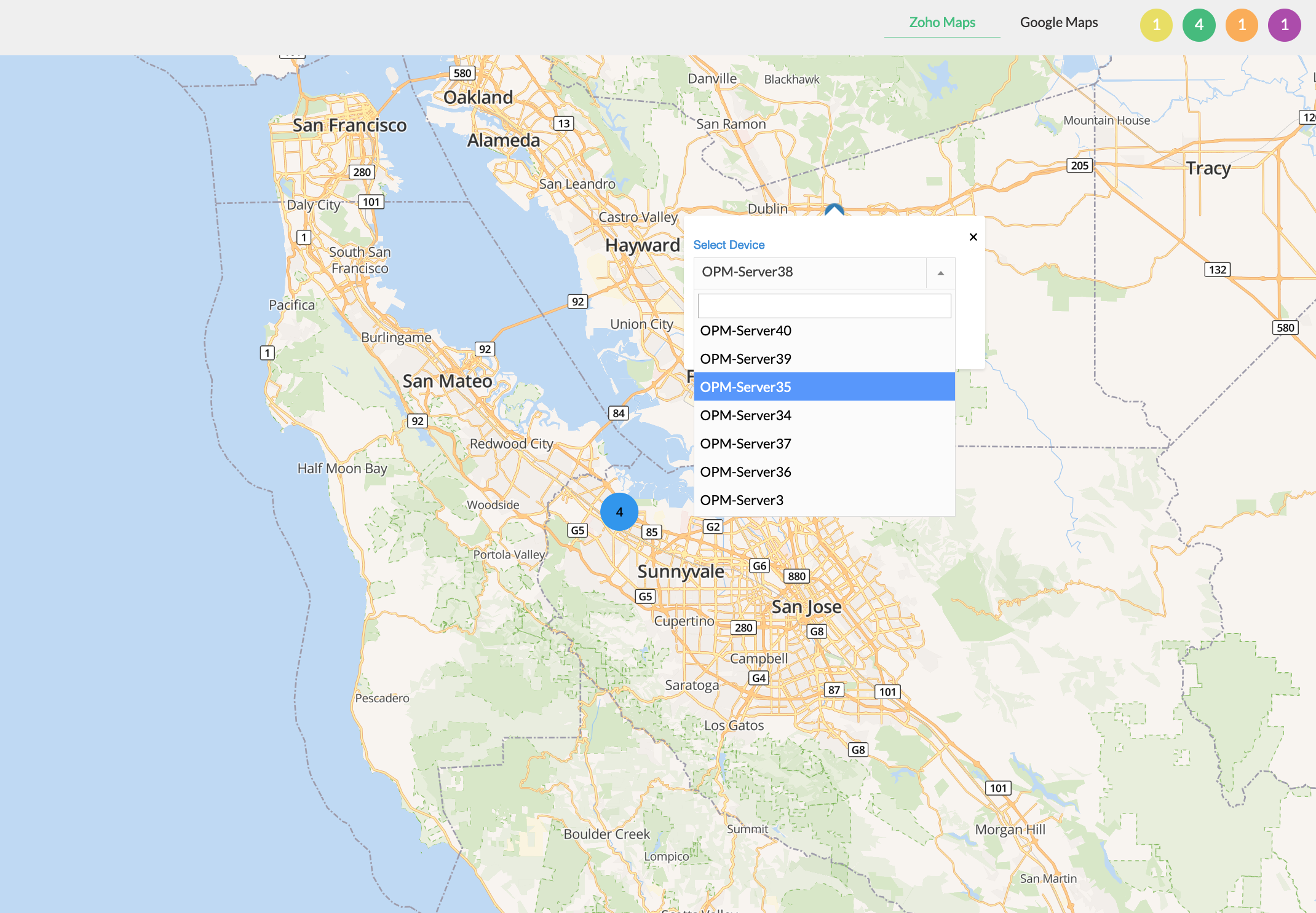 WAN mapping