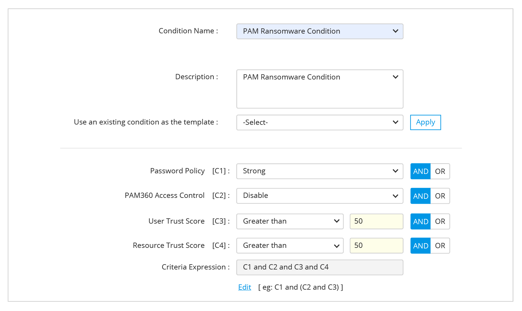 Custom, multi-level filtering zero trust PAM360