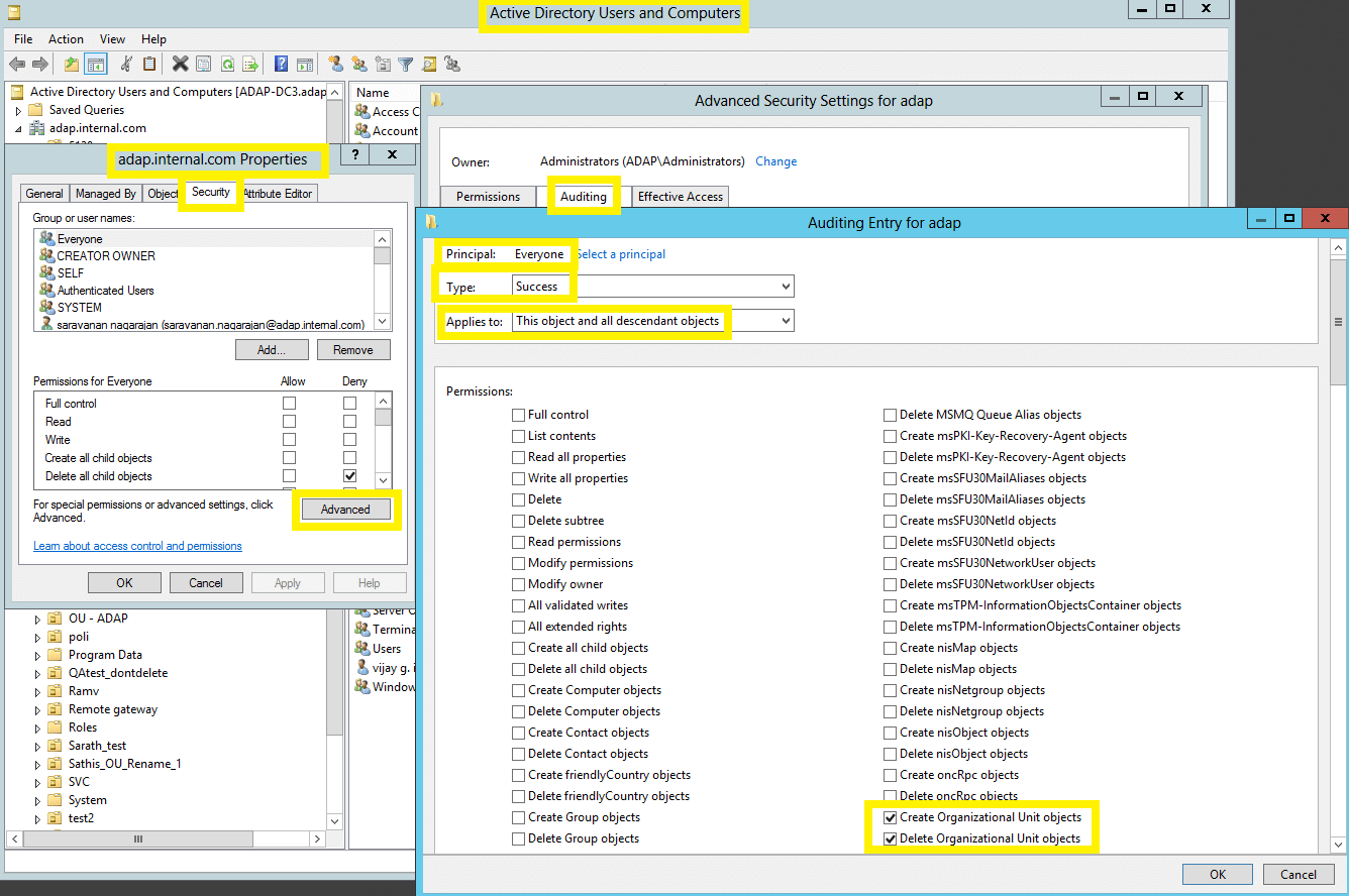 Audit Active Directory Changes – LNMDE