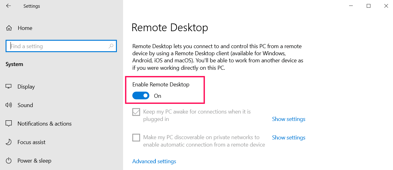 enable-remote-desktop