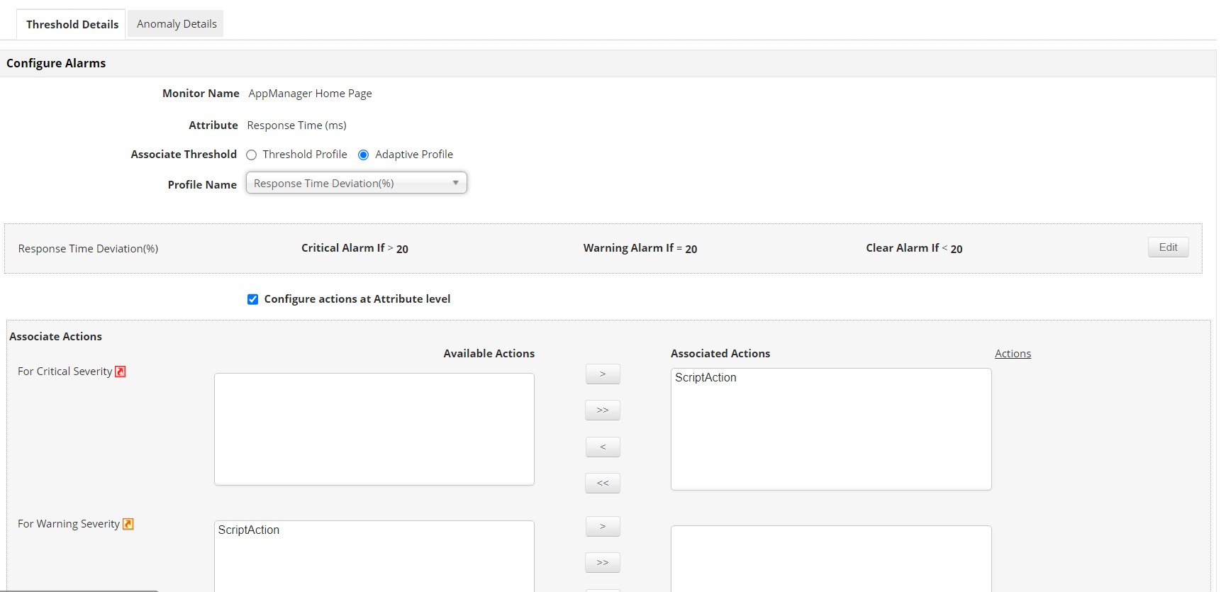 Anomaly detection with Machine learning - ManageEngine Applications Manager