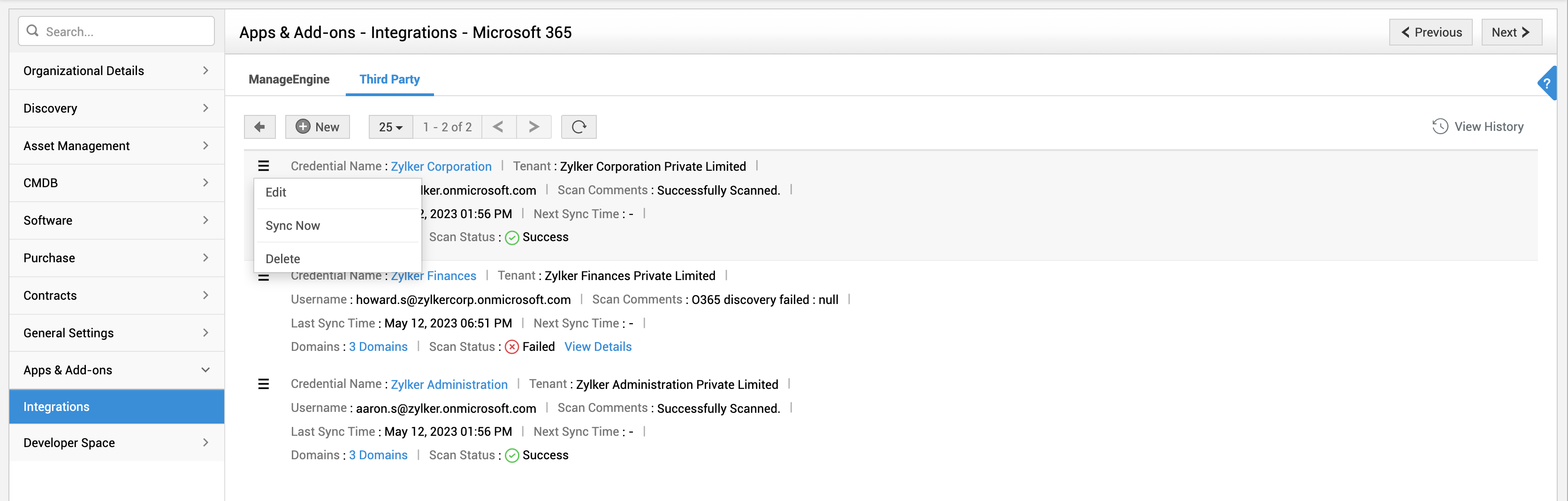 m365 list view actions