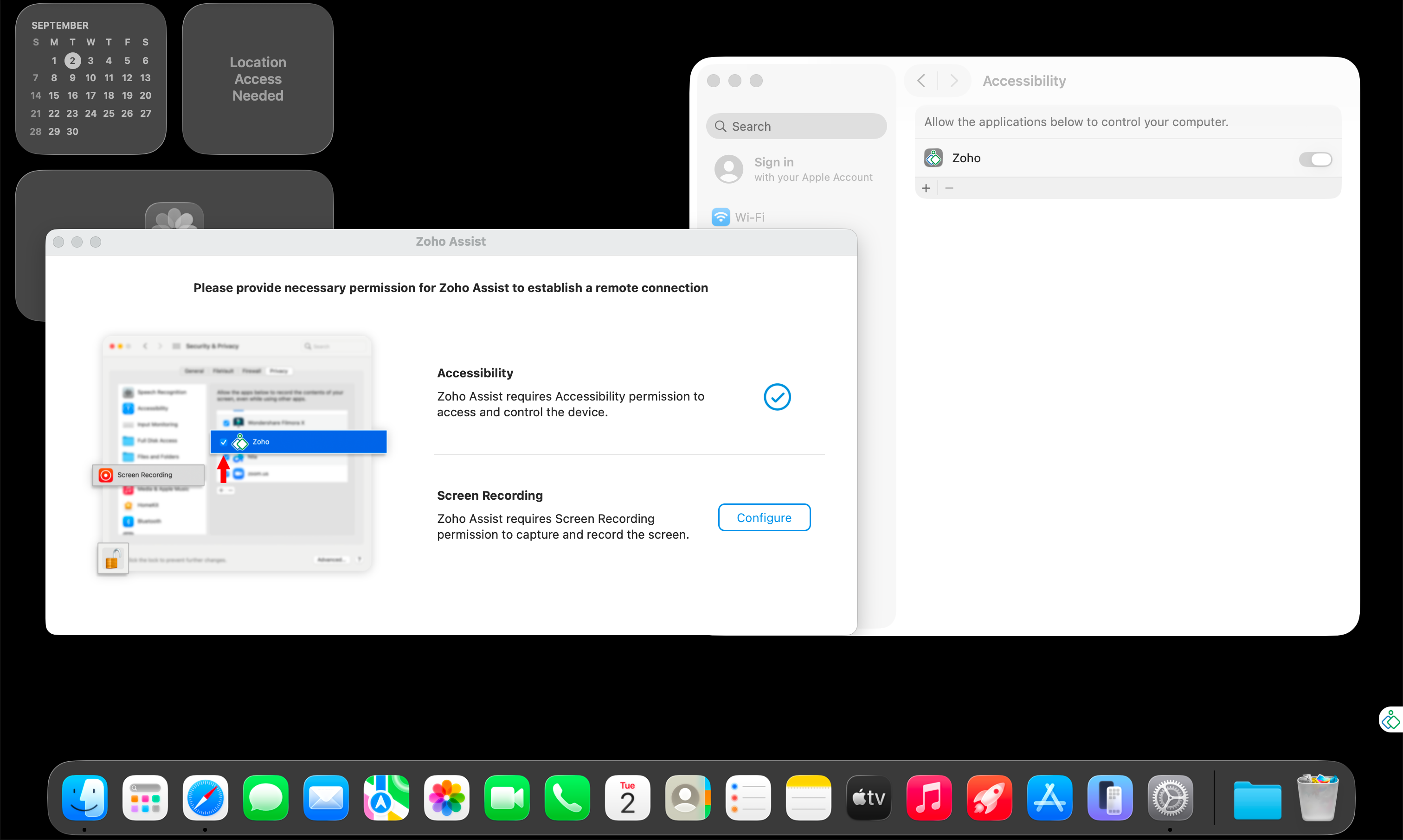 Mac 14 remote control error mac=