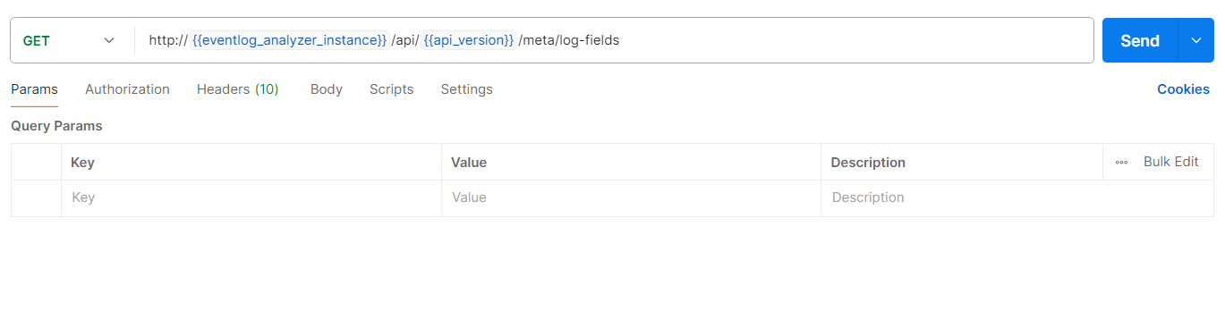 Eventlog Analyzer REST API collection