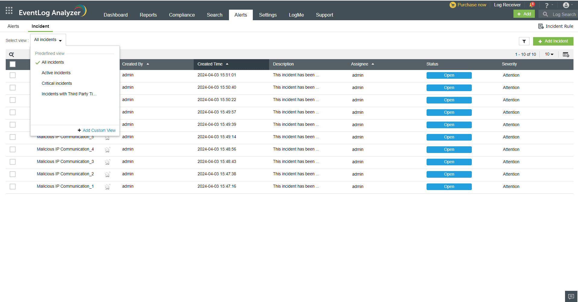 Steps to map reports as incidents