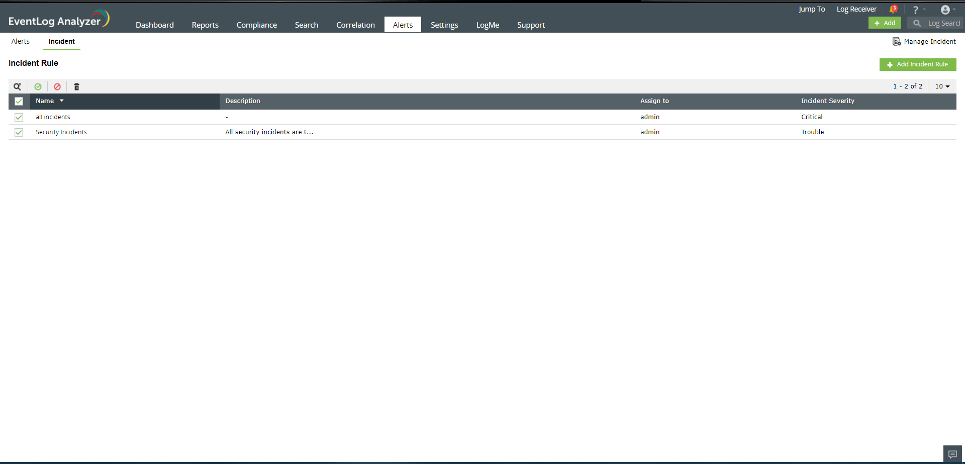 Steps to map reports as incidents