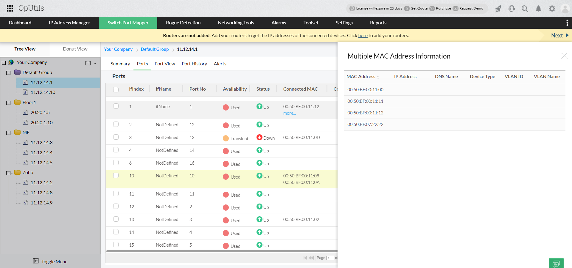 Network Port Scanner Tool - ManageEngine OpUtils