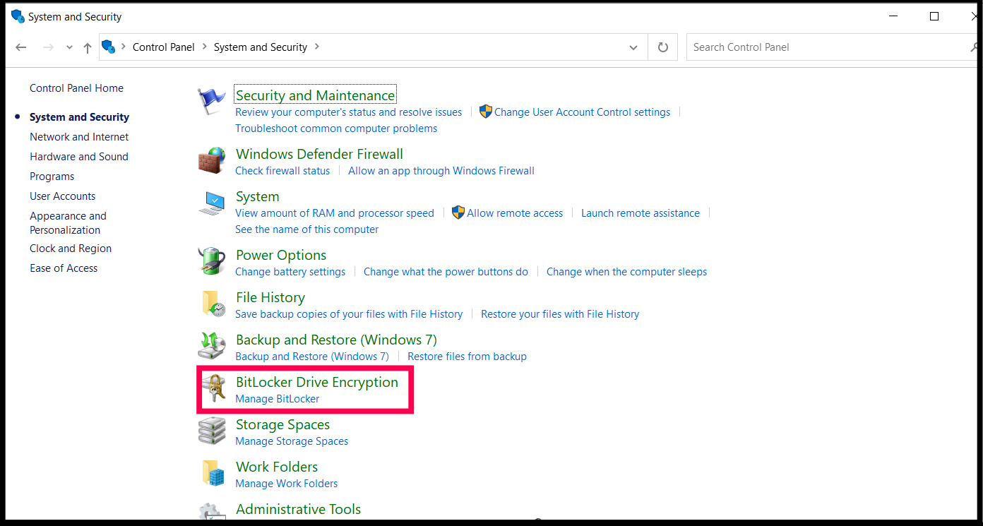 Remove bitlocker from Windows 10