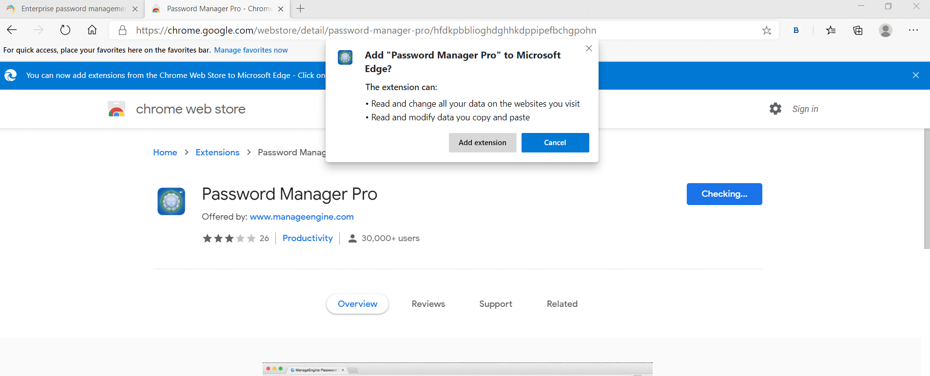 Edge Browser Extension